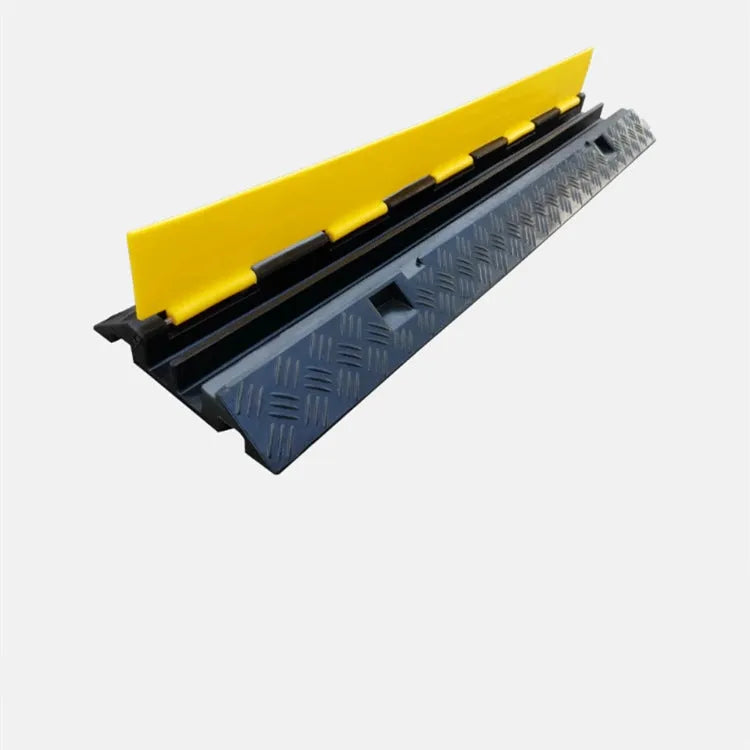 Cargue la imagen en el visor de la galería, Protector de Cable Piso de 2 Canal, de Goma, 103x25.5x5 cm, 10,000kg