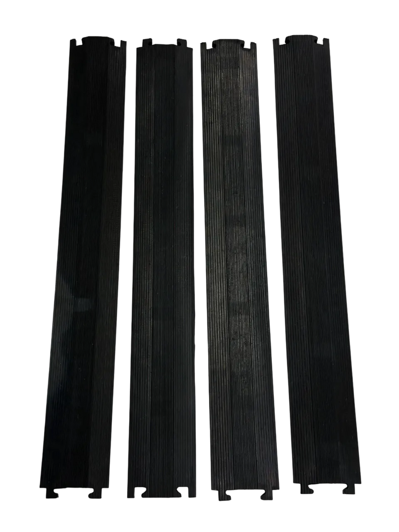 Cargue la imagen en el visor de la galería, PACK PASACABLES PEATONAL NEGRO DE 1 CANAL (4pza )