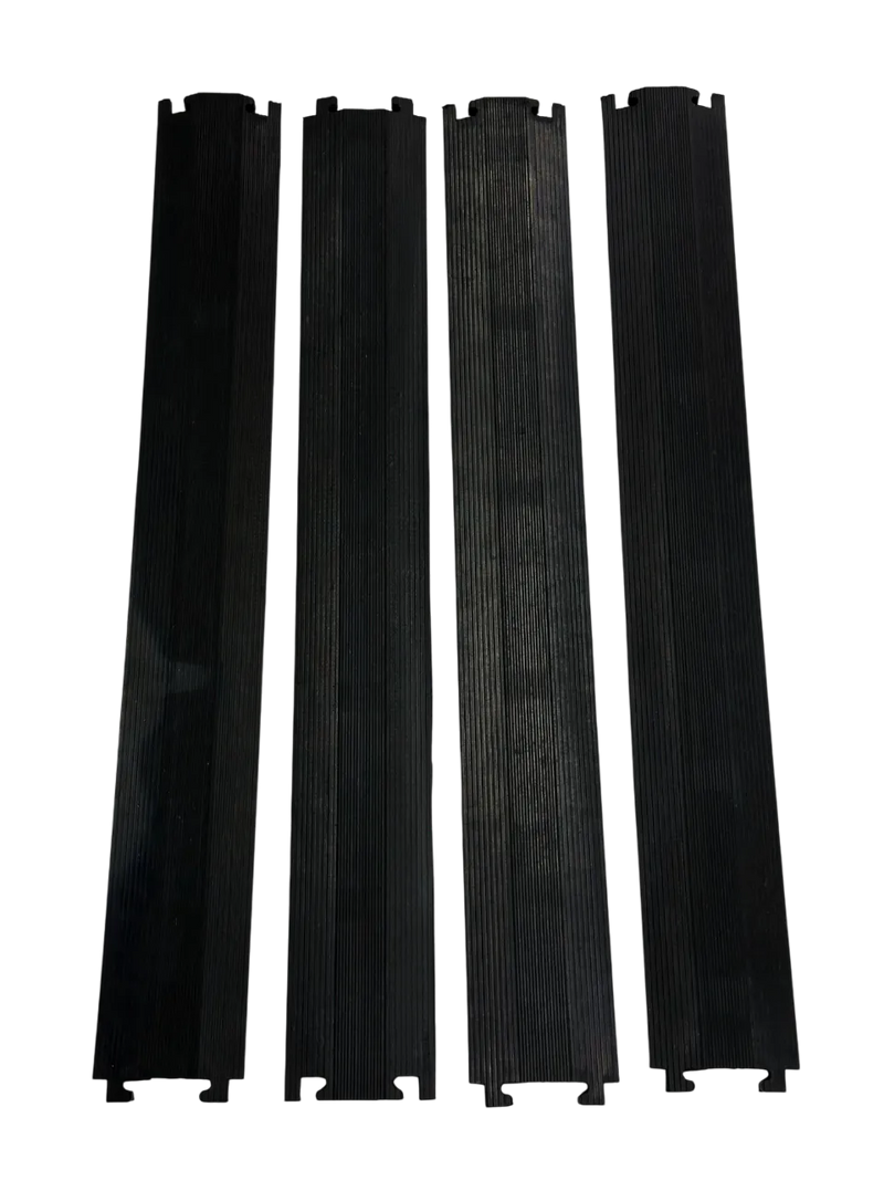 Cargue la imagen en el visor de la galería, PACK PASACABLES PEATONAL NEGRO DE 1 CANAL (4pza )