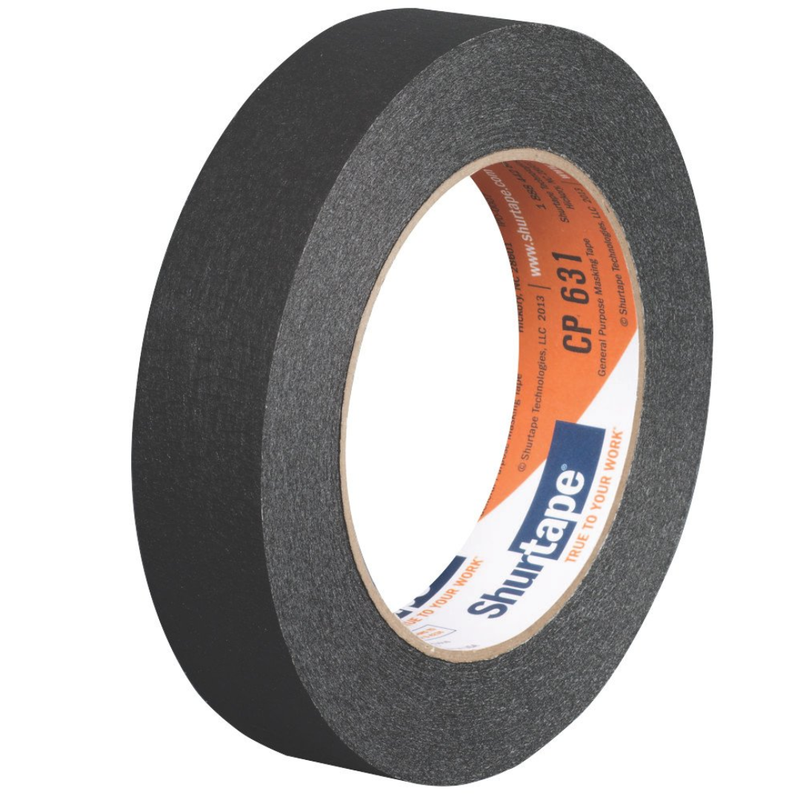 Cargue la imagen en el visor de la galería, Masking Tape Negro de 1" x 55 metros - Multiproductos y expendables SA de CV
