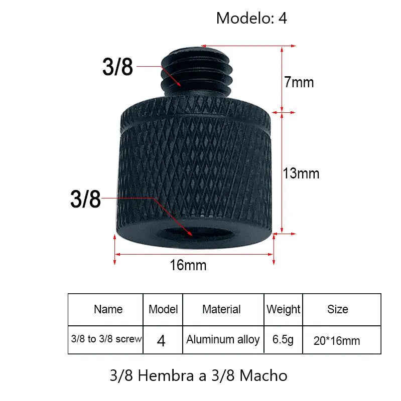 Cargue la imagen en el visor de la galería, Adaptador de tornillo de trípodes 1 Pieza