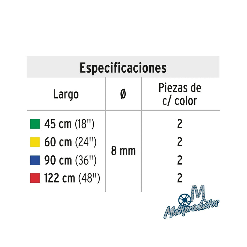 Cargue la imagen en el visor de la galería, BONGIES - Juego de 8 tensores elásticos