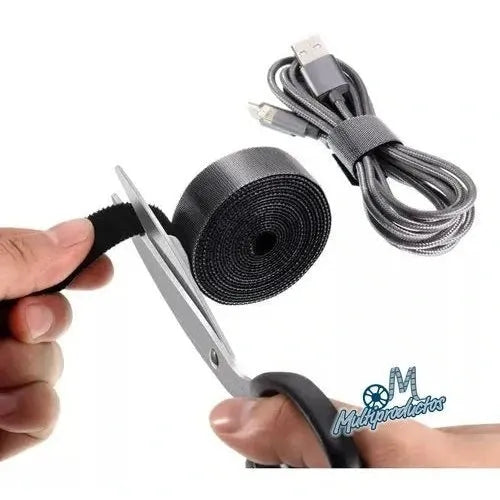 Cargue la imagen en el visor de la galería, Cincho de Velcro en ROLLO 10M reusable de contacto doble