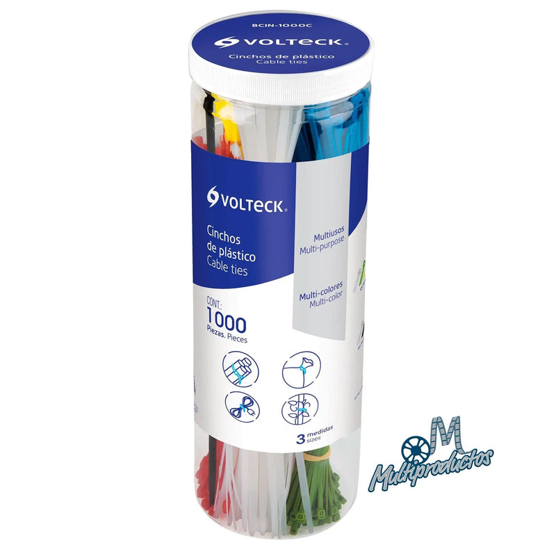 Cargue la imagen en el visor de la galería, Cinchos de plásticos en Bote con 1000pzas