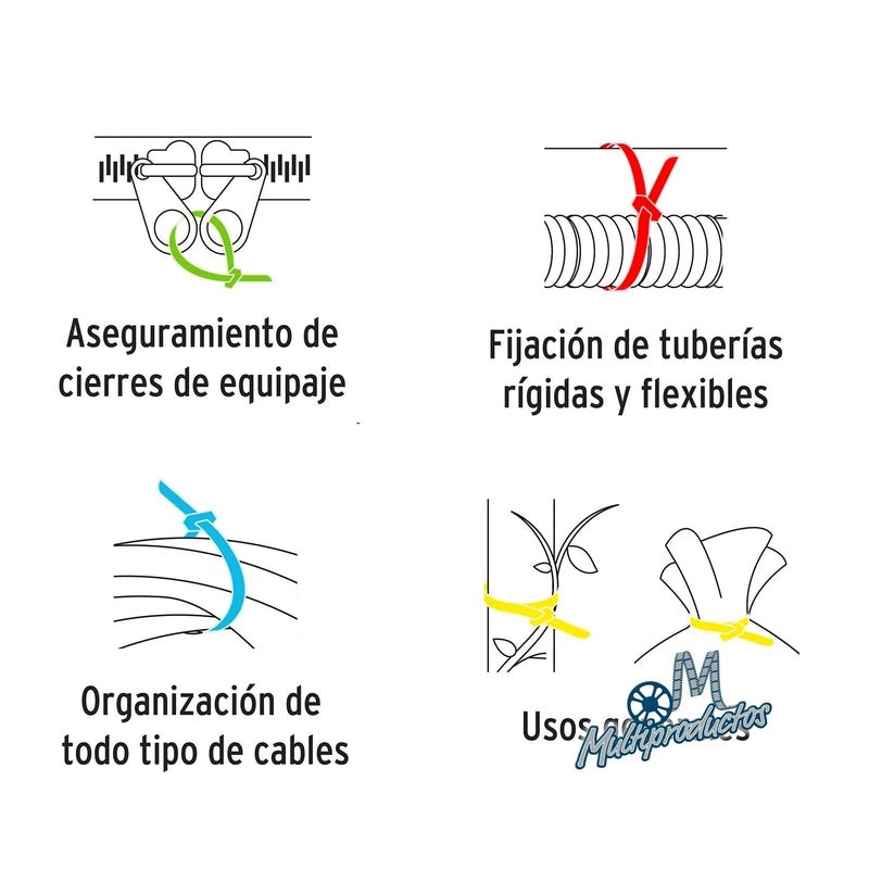 Cargue la imagen en el visor de la galería, Cinchos de plásticos en Bote con 1000pzas
