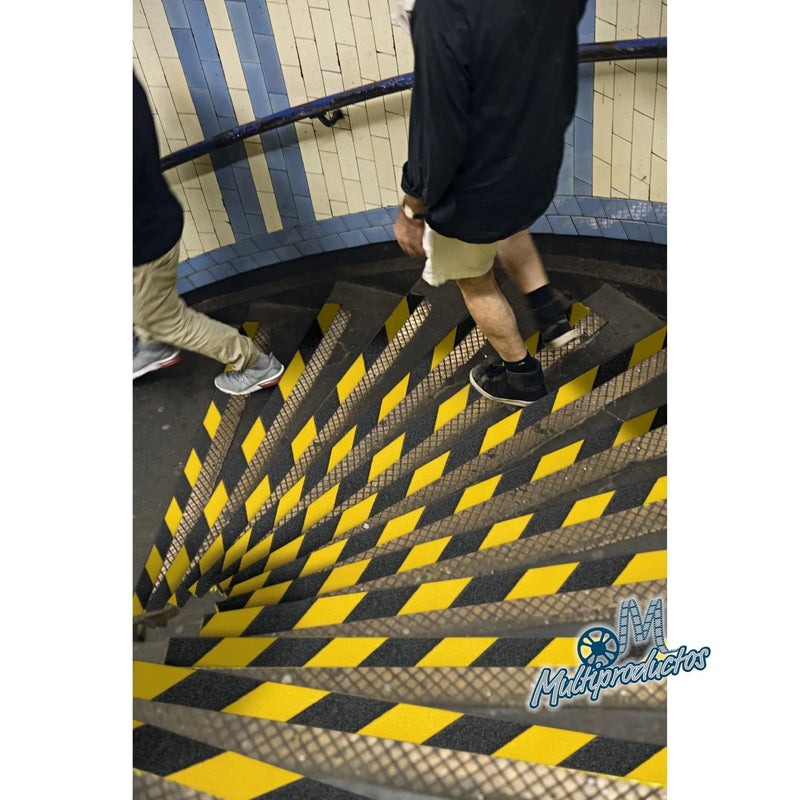 Cargue la imagen en el visor de la galería, Cinta antiderrapante Amarillo/Negro 50mm x 18m