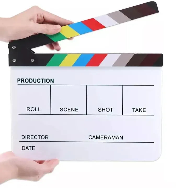 Cargue la imagen en el visor de la galería, Claqueta Economica de Colores Acrilico 27cm x 30cm