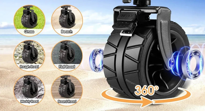 Cargue la imagen en el visor de la galería, Carrito Vagón Plegable Portátil Multiusos Resistente FilmCrew