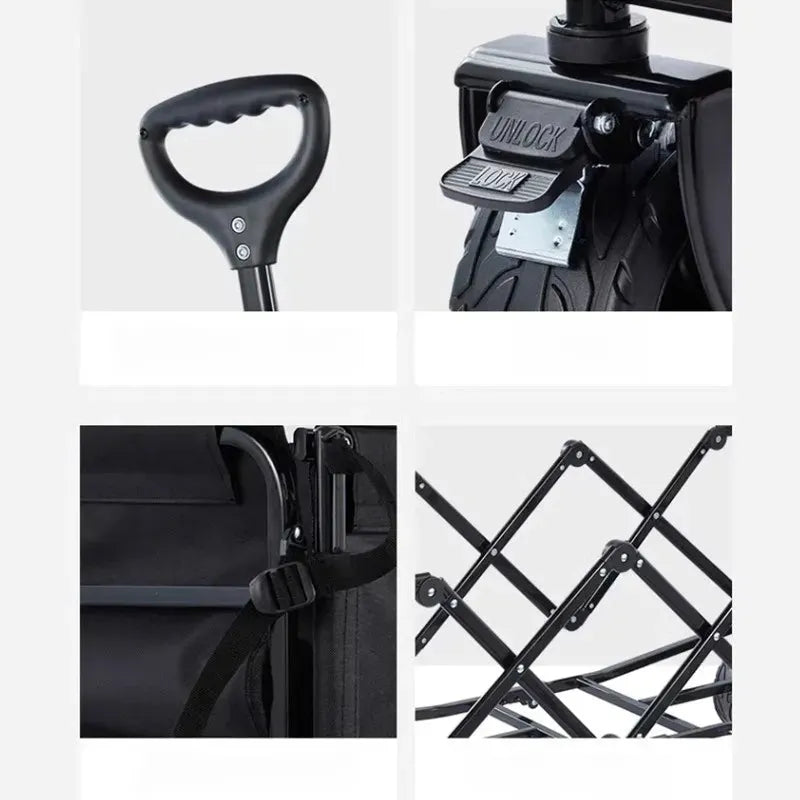 Cargue la imagen en el visor de la galería, Carrito Vagón Plegable Portátil Multiusos Resistente FilmCrew