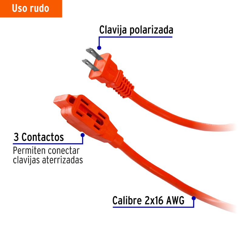 Cargue la imagen en el visor de la galería, Extensiones Electricas de uso rudo, calibre 16
