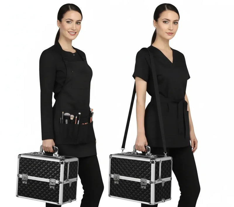 Cargue la imagen en el visor de la galería, Neceser De 4 Niveles Profesional Con Llantas