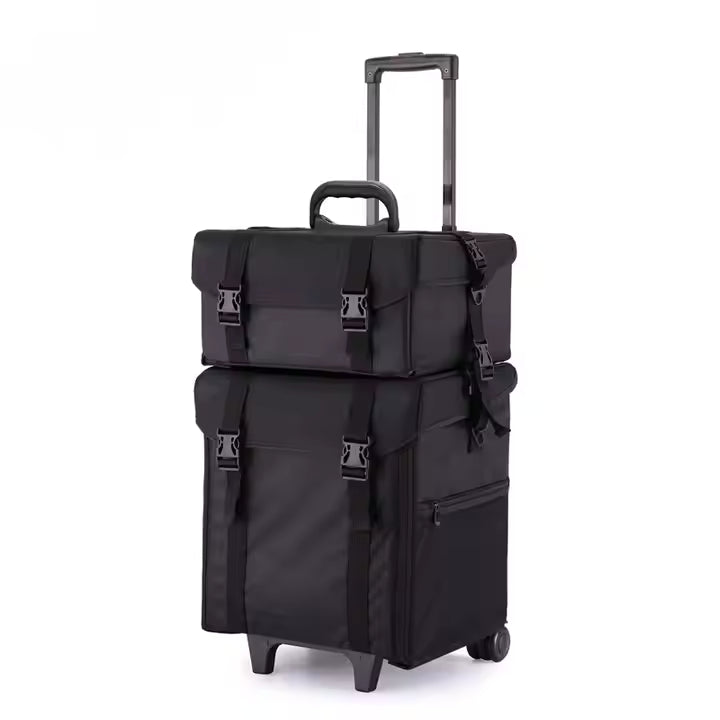 Cargue la imagen en el visor de la galería, Maletín Maquillaje Profesional C/ Ruedas Estuche Organizador