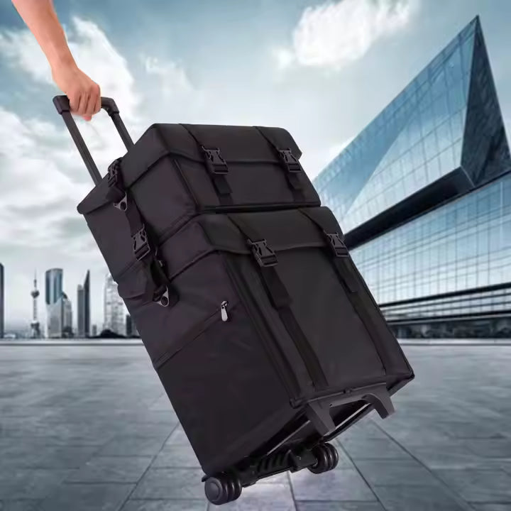 Cargue la imagen en el visor de la galería, Maletín Maquillaje Profesional C/ Ruedas Estuche Organizador