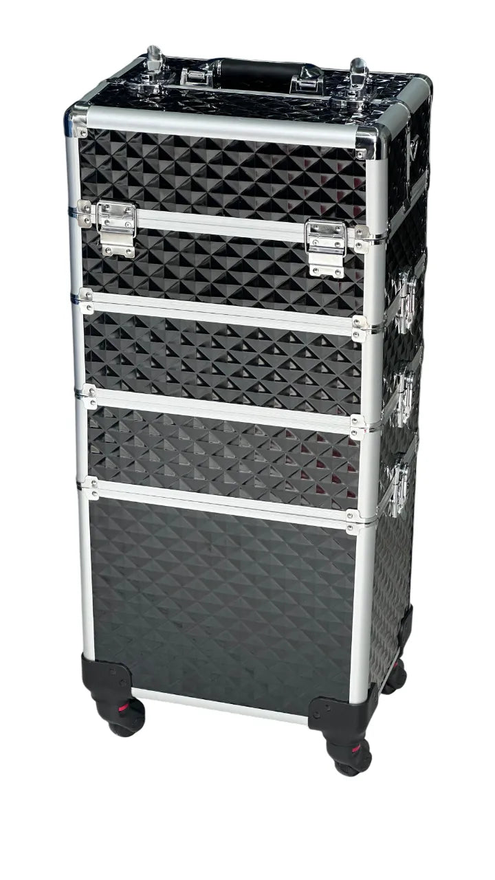 Cargue la imagen en el visor de la galería, Neceser De 4 Niveles Profesional Con Llantas