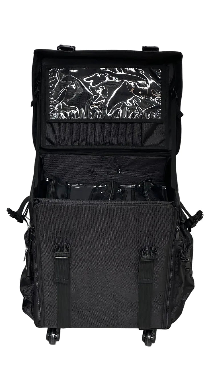 Cargue la imagen en el visor de la galería, Maletín Maquillaje Profesional C/ Ruedas Estuche Organizador