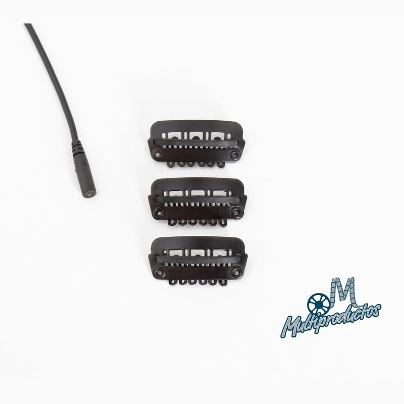 Cargue la imagen en el visor de la galería, Lav Concealer - Clipz Universal Hair/Wig mounts 3 por Paq - HideAMic