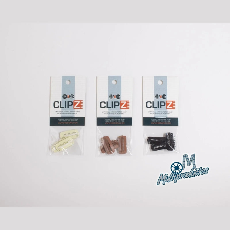 Cargue la imagen en el visor de la galería, Lav Concealer - Clipz Universal Hair/Wig mounts 3 por Paq - HideAMic