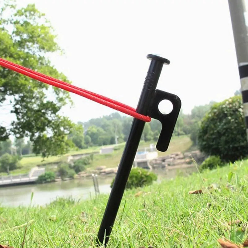 Cargue la imagen en el visor de la galería, Estacas De Acero Resistentes De 30cm Para Tienda, 8 Piezas