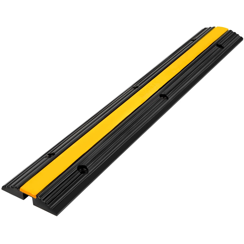 Cargue la imagen en el visor de la galería, Protector de Cable Piso de 1 Canal, de Goma, 102x15.5x3 cm, 8000kg - Multiproductos y expendables SA de CV