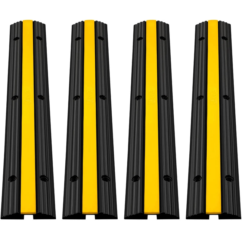 Cargue la imagen en el visor de la galería, Protector de Cable Piso de 1 Canal, de Goma, 102x15.5x3 cm, 8000kg - Multiproductos y expendables SA de CV