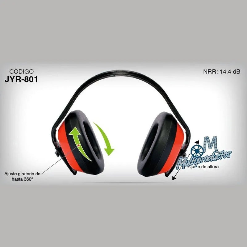 Cargue la imagen en el visor de la galería, Protector Auditivo Orejera Plastica Ligera