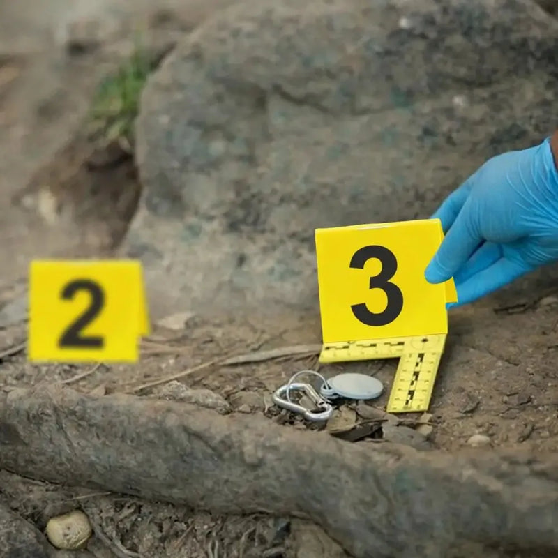 Cargue la imagen en el visor de la galería, Set de 10 Números de Acrílicos Amarillos, Doble Vista