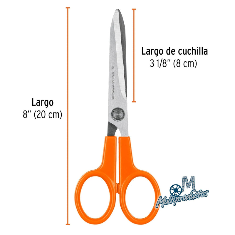 Cargue la imagen en el visor de la galería, TIJERA ACERO INOXIDABLE MULTIUSOS 8 PULGADAS 20.3cm