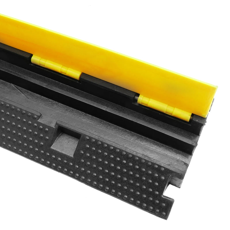 Cargue la imagen en el visor de la galería, Protector de Cable Piso de 2 Canal, de Goma, 103x25.5x5 cm, 10,000kg