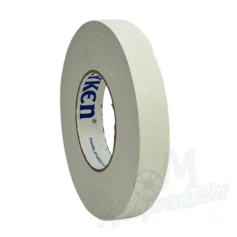 Cargue la imagen en el visor de la galería, Cinta gaffer mate Polyken 510 de 24 mm x 50 m. Rollo de cinta gaffer profesional Polyken 510 blanca vista frontal.