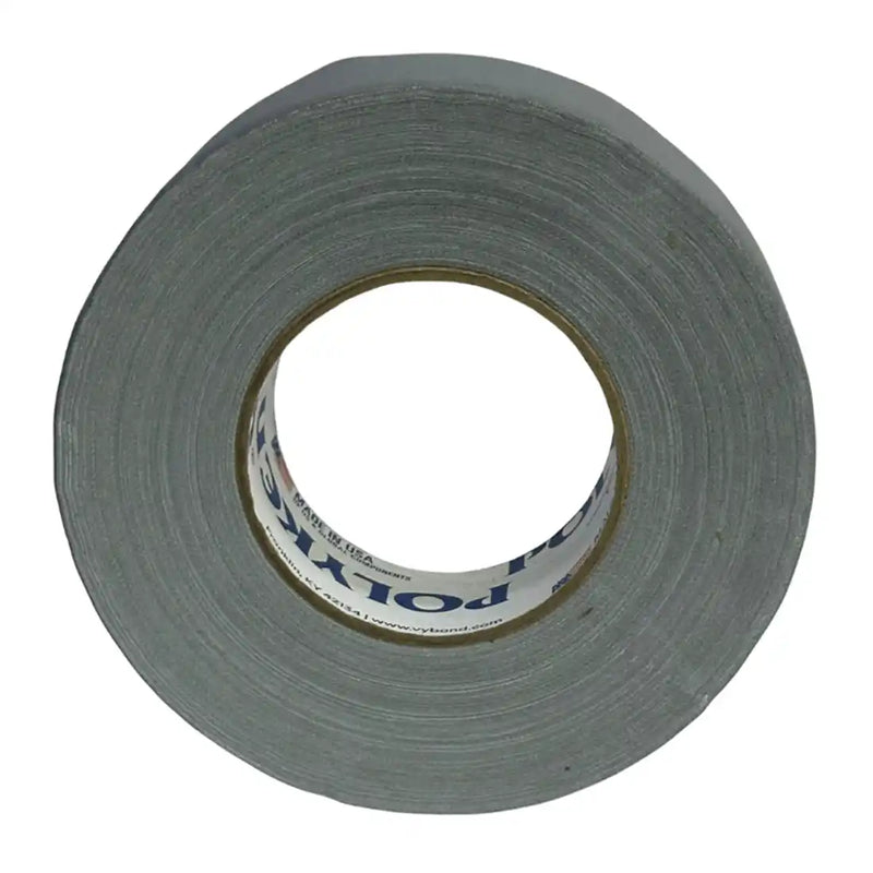 Cargue la imagen en el visor de la galería, Cinta gaffer mate Polyken 510 de 48 mm x 50 m. Rollo de cinta gaffer premium Polyken 510 gris vista frontal.