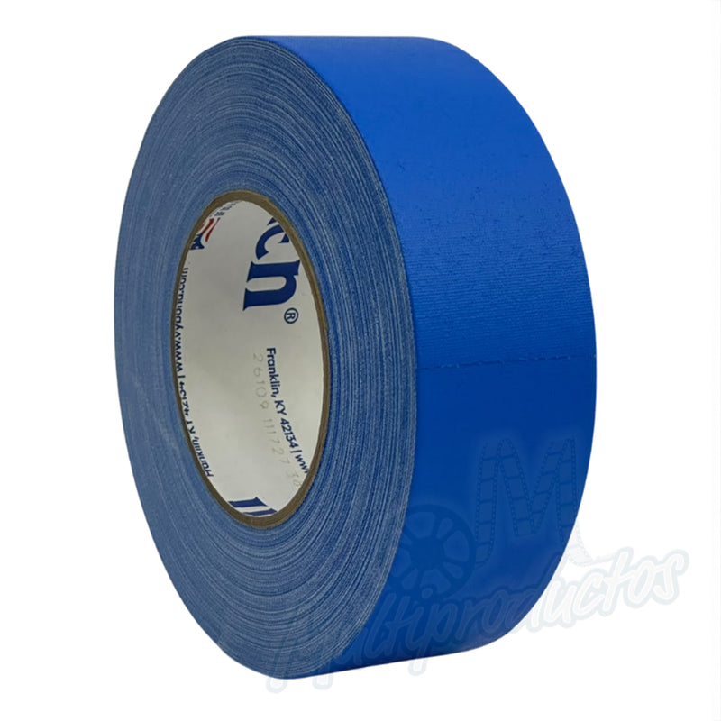 Cargue la imagen en el visor de la galería, Cinta gaffer mate Polyken 510 de 48 mm x 50 m. Rollo de cinta gaffer Polyken 510 color azul en vista de tres cuartos.