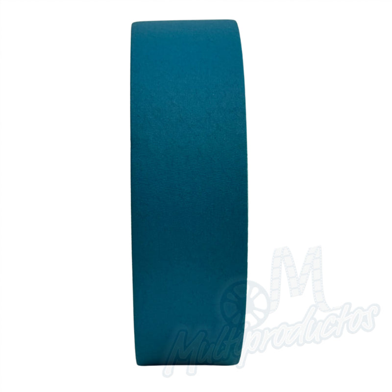 Cargue la imagen en el visor de la galería, Cinta gaffer mate Polyken 510 de 48 mm x 50 m. Rollo de cinta gaffer color azul turquesa Polyken 510 visto de perfil mostrando su grosor y acabado mate.