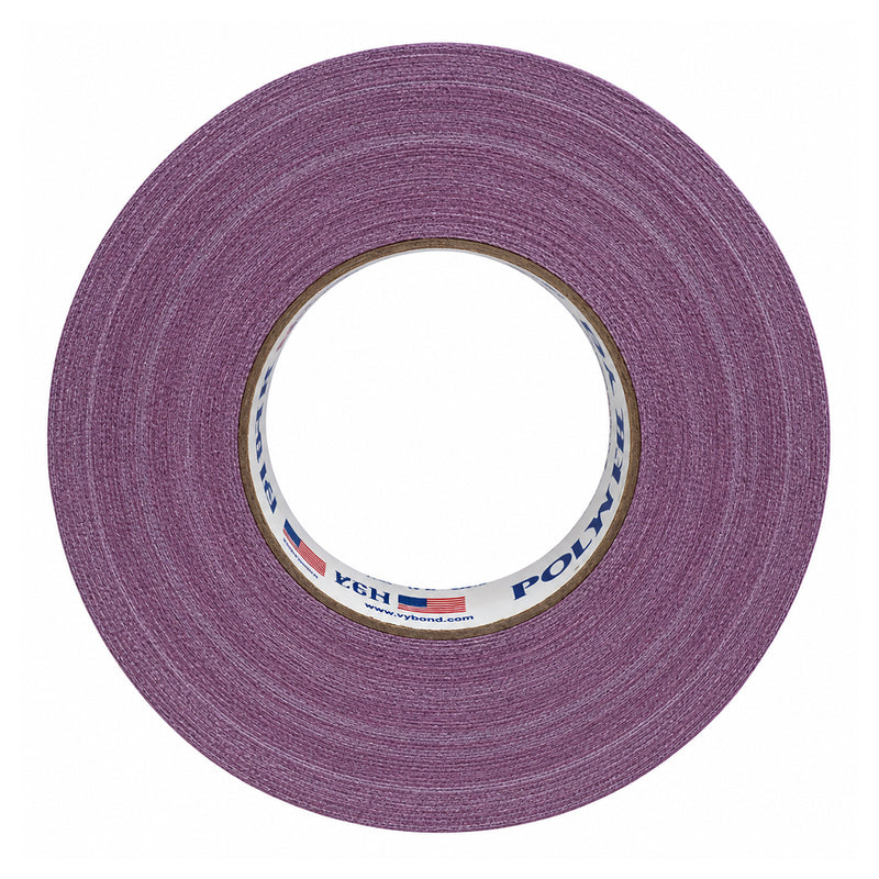 Cargue la imagen en el visor de la galería, Cinta gaffer mate Polyken 510 de 48 mm x 50 m. Rollo de cinta gaffer premium Polyken 510 color morado vista frontal.