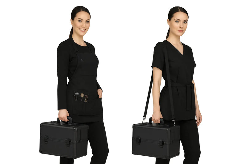 Cargue la imagen en el visor de la galería, Neceser De 4 Niveles Profesional Con Llantas