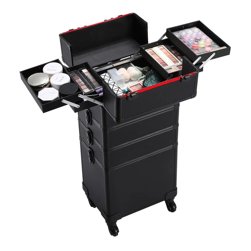 Cargue la imagen en el visor de la galería, Neceser De 4 Niveles Profesional Con Llantas - Multiproductos y expendables SA de CV