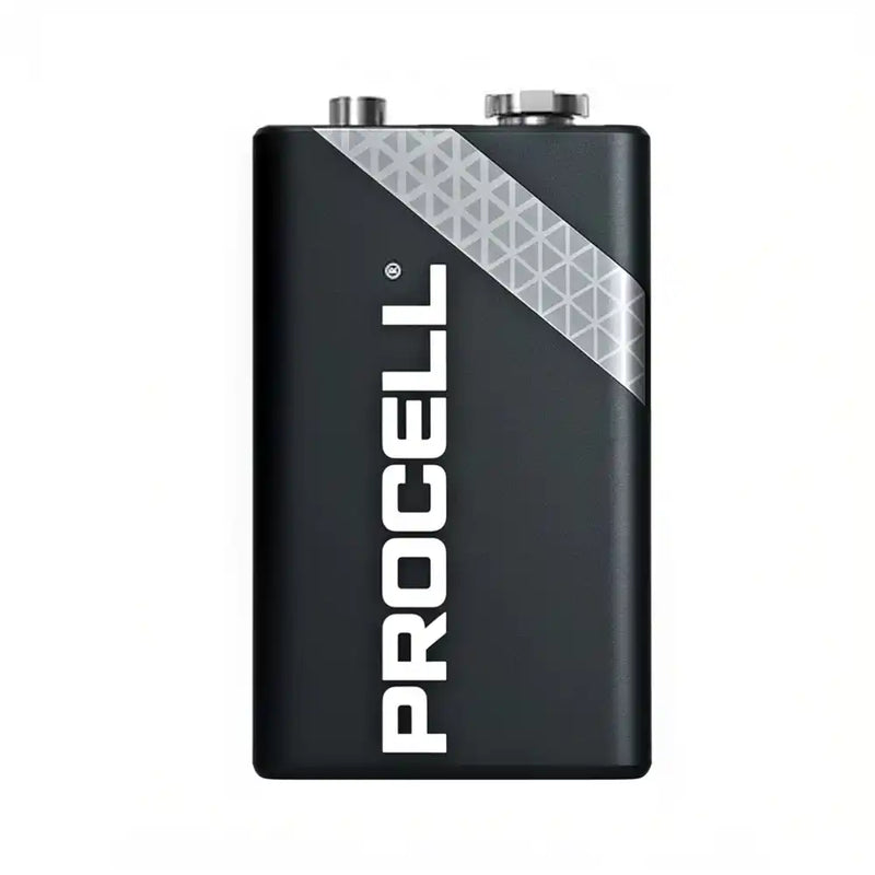 Cargue la imagen en el visor de la galería, Pilas 9v Procell Multiproductos y Expendables. Pila alcalina Procell de 9V industrial en fondo blanco.