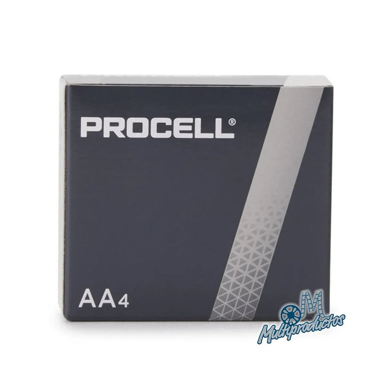 Cargue la imagen en el visor de la galería, Pilas AA Procell PC1500 multiproductos. Empaque de 4 pilas alcalinas Procell AA PC1500 de 1.5V en caja color gris y plata.
