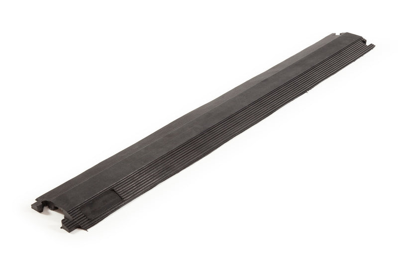 Cargue la imagen en el visor de la galería, PACK PASACABLES PEATONAL NEGRO DE 1 CANAL (4pza ) - 102cm c/u - Multiproductos y expendables SA de CV