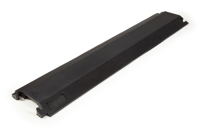 Cargue la imagen en el visor de la galería, PACK PASACABLES PEATONAL NEGRO DE 1 CANAL (4pza ) - 102cm c/u - Multiproductos y expendables SA de CV