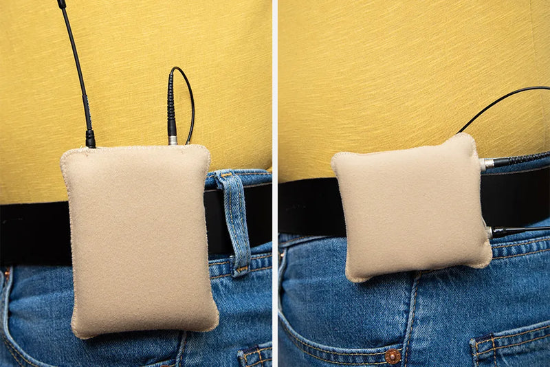 Cargue la imagen en el visor de la galería, Strap Belt Puffy Pouch, Beige