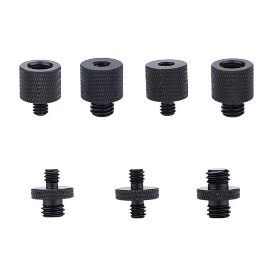Adaptador de rosca 1/4 a 3/8 para trípode y equipo de cámara