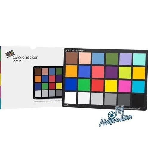 Carta de color Calibrite ColorChecker Classic para calibración de color en set