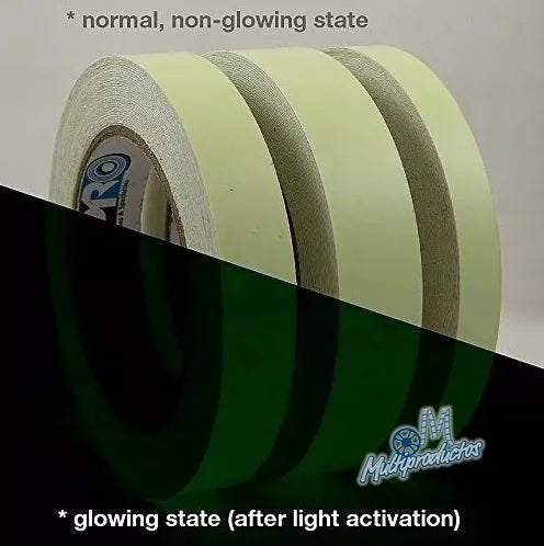 Cinta de señalización glow, delimitadora y spike tape para set de grabación