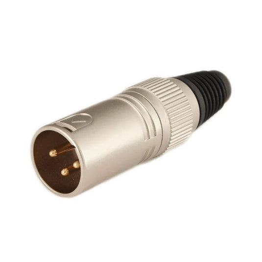 Conector XLR macho y hembra profesional para reparar cables de audio en set