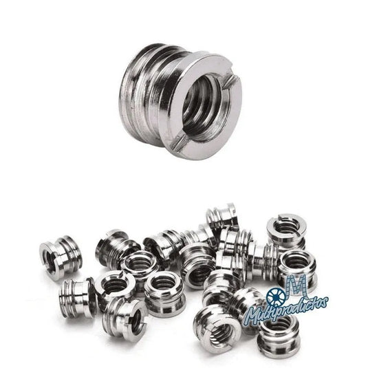 Adaptador de tornillo de rosca 1/4 a 3/8 para cámara y tripíe