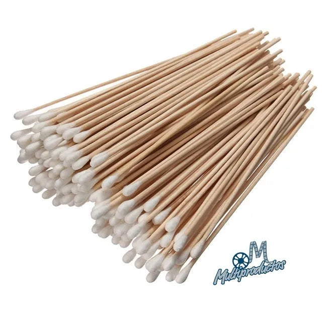 Cotonetes de madera para maquillaje y arte en set