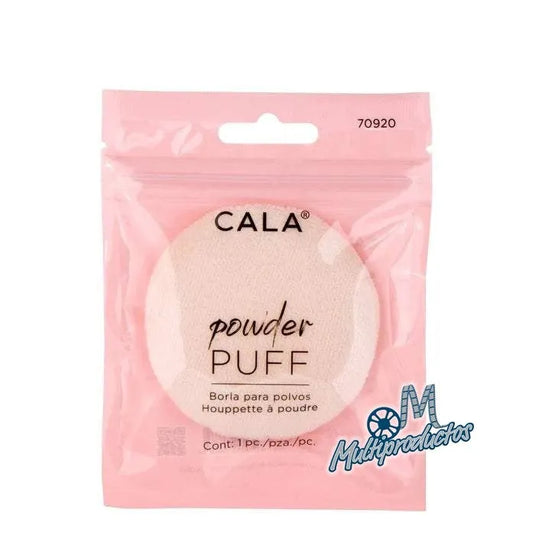 Esponja puff y pinceles para kit de maquillaje de set