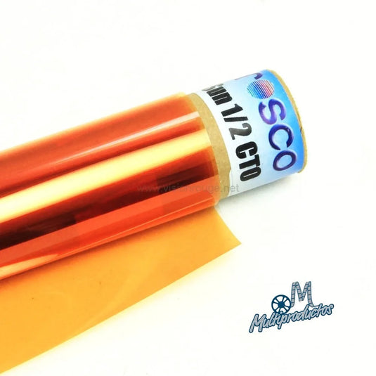 Comparación entre filtro CTO Orange en rollo y en pliego para producción audiovisual