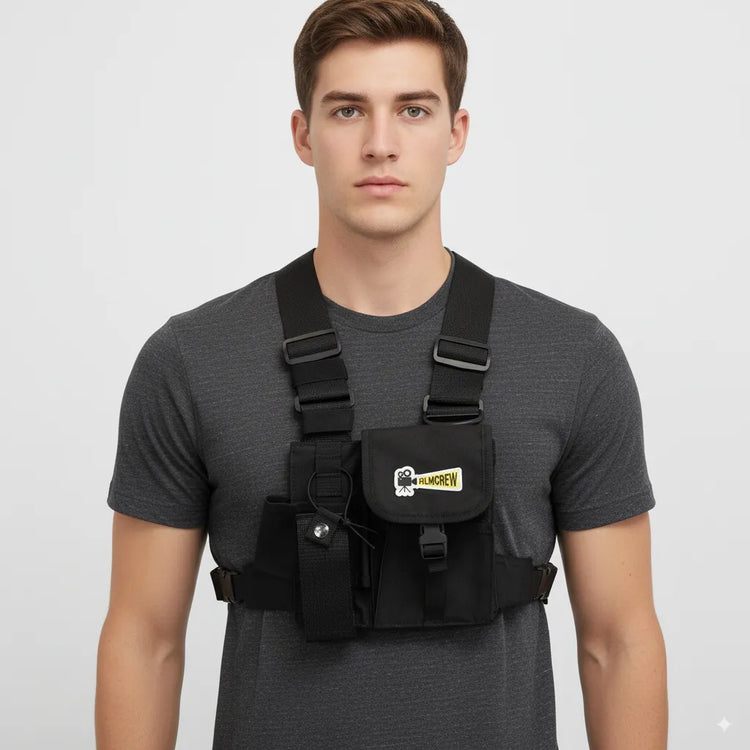 Pechera FilmCrew tipo pouch chest para set de filmación