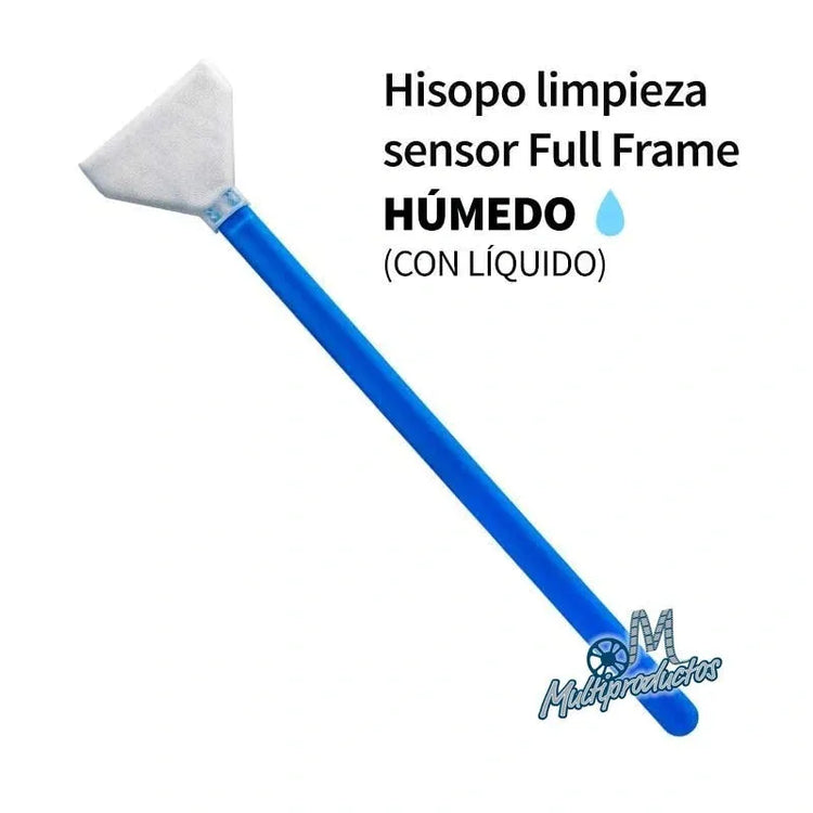 Hisopo húmedo para limpieza de sensor de cámara full frame